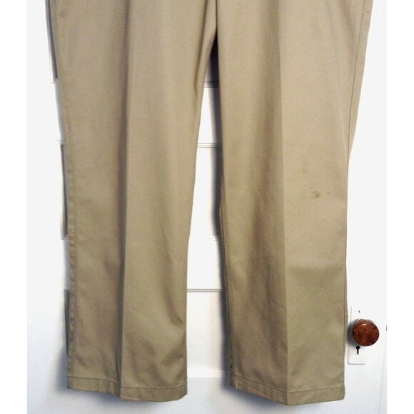 Carhartt Pants Men 46x32 Beige Blended Twill Workwear Chino Slacks Trousers - Picture 3 of 11